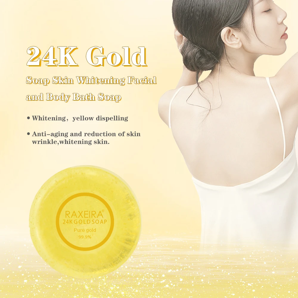 Best Private Pure 24K Gold Anti Aging Skin Whitening Body Soap