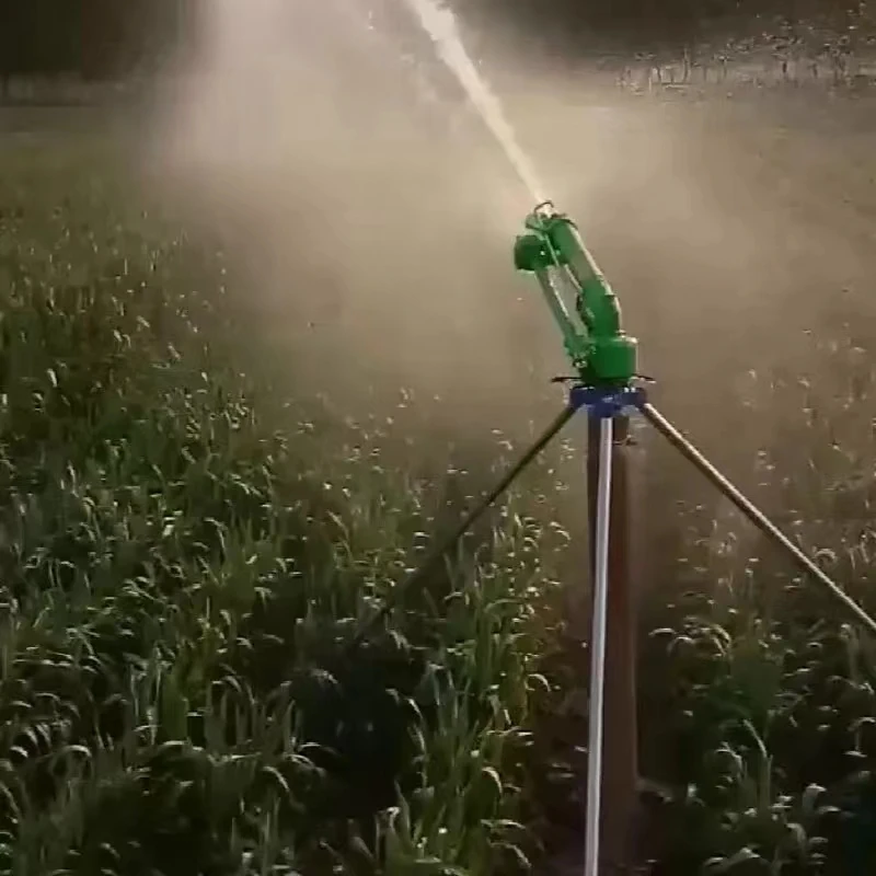 big farm sprinkler irrigation system 62m long shoot radius 360 degree rotary Adjustable elevation vortex big rain gun