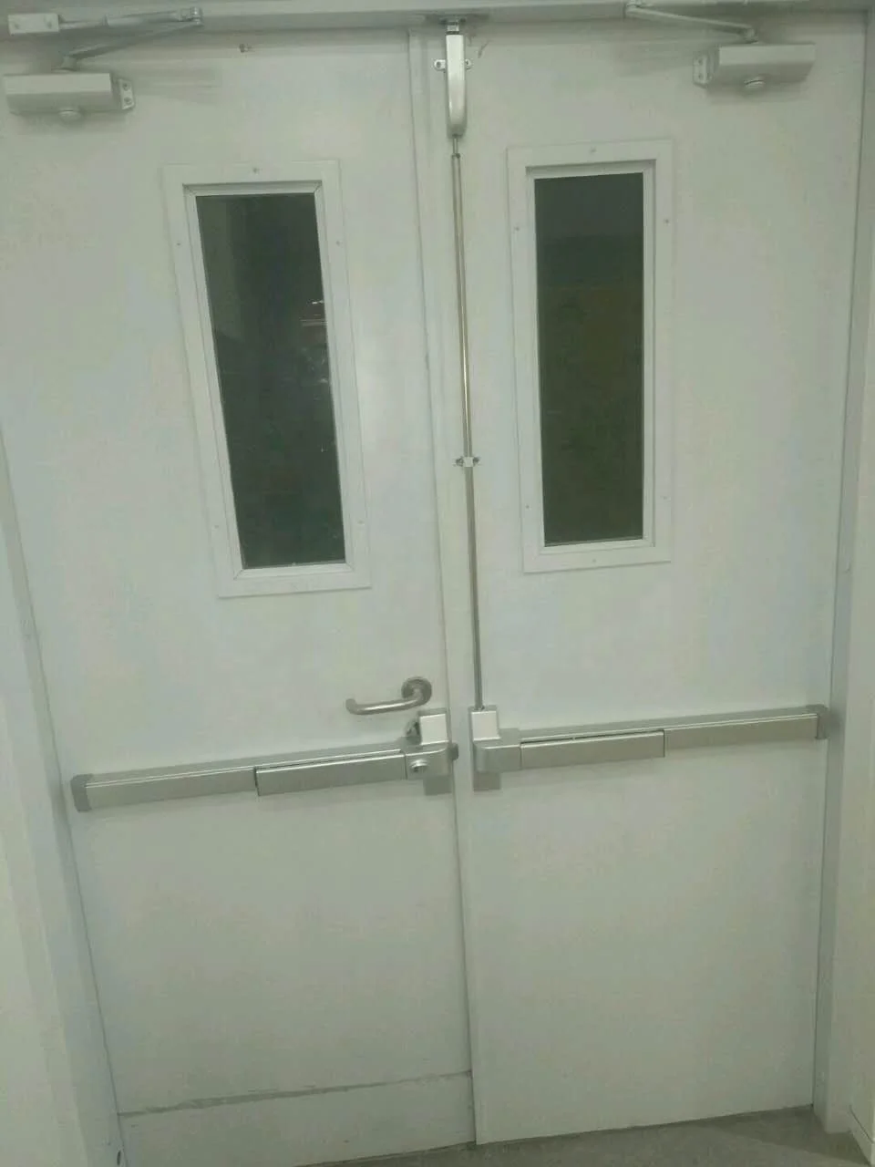 Euro standard high security panic exit device hand push half bar for Commercial Door Kit Latch Emergency Button