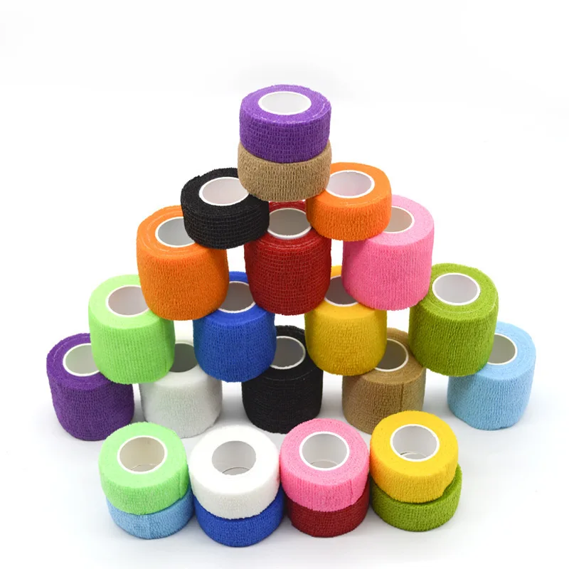 4.8m Colorful Sport Self Adhesive Elastic Bandage Wrap Tape Elastoplast For Knee