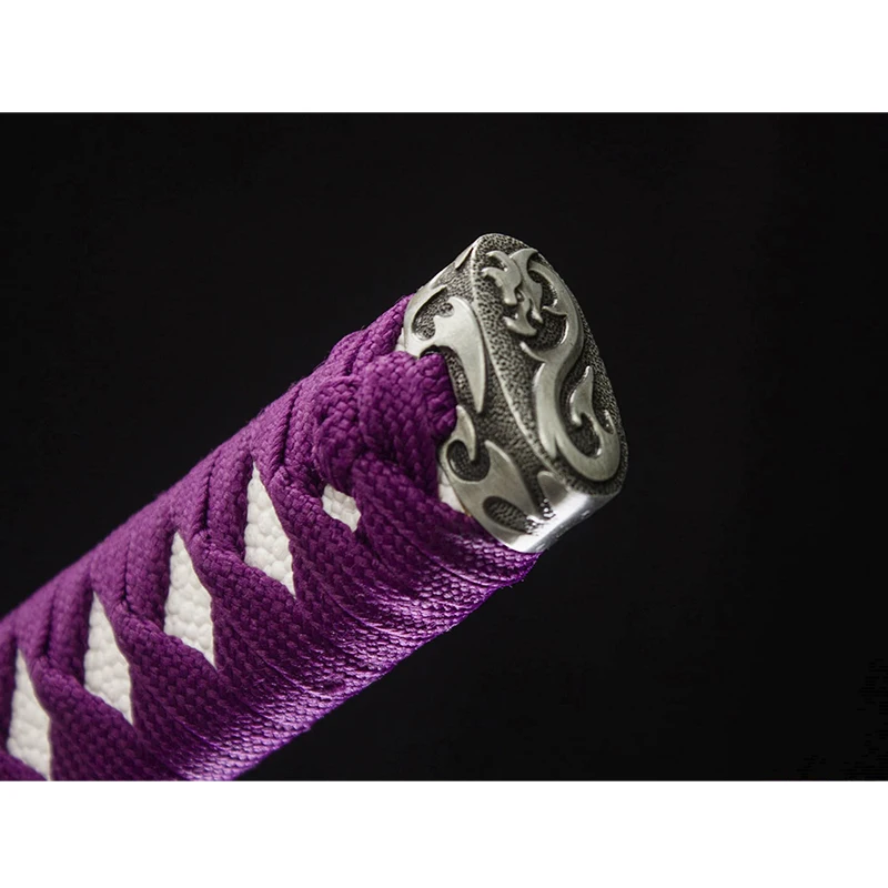Popular 103cm Japanese Swords Purple Saya Dragon Swords Handmade Wood Samurai Ninja Swords for Sale