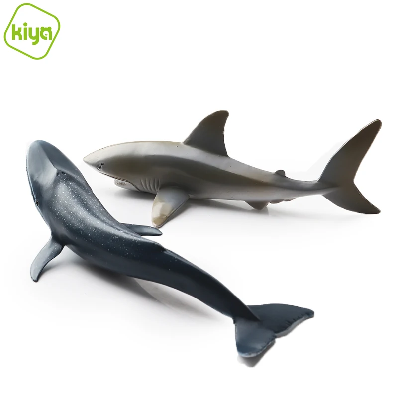Kiya D113-2 Marine blue whale+shark educational toys children 2021 Other Toy Animal for boys
