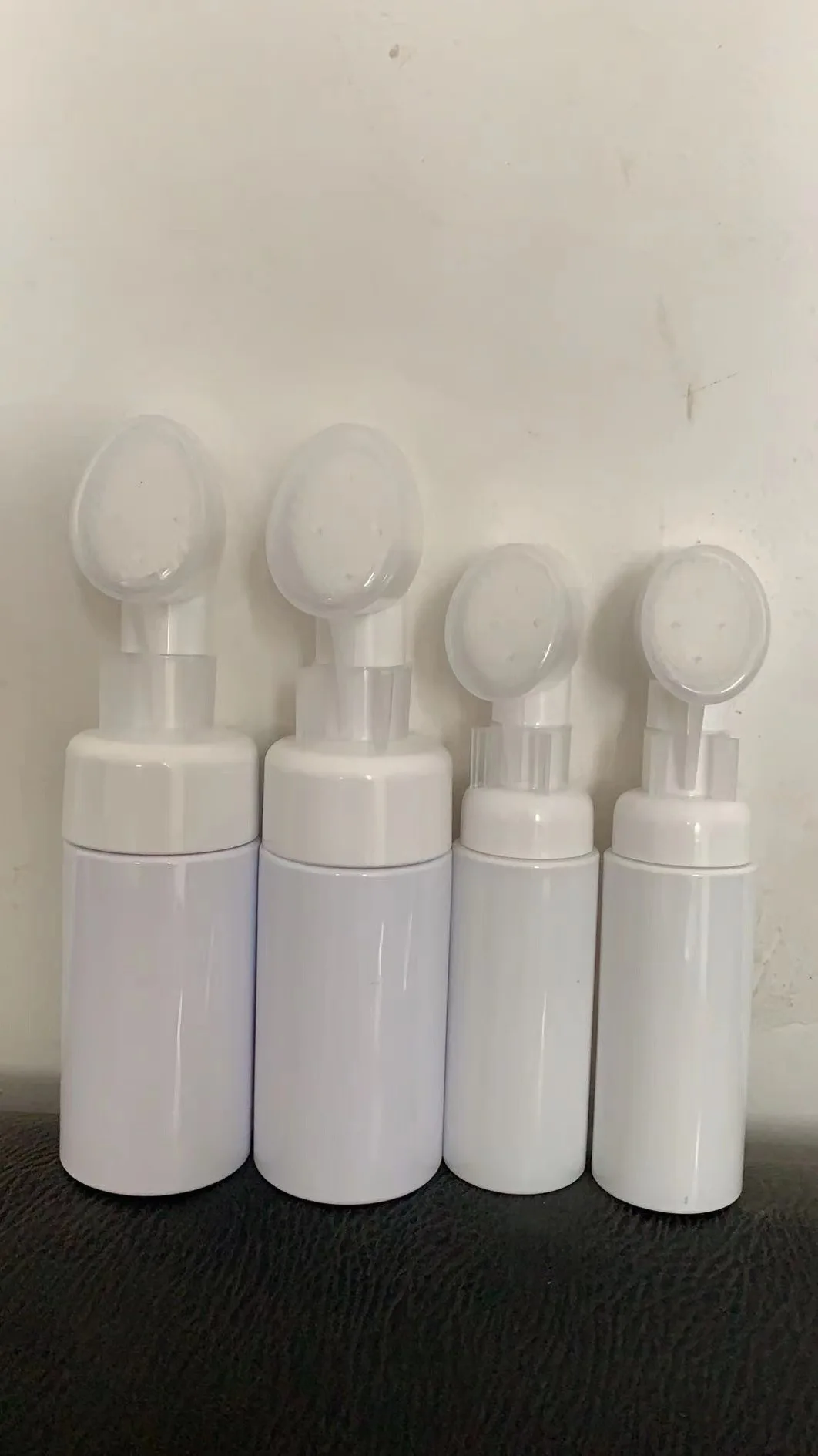 43mm Plastic Foam Pump With Brush Soap Dispenser Pump Head For Face Wash Bottle