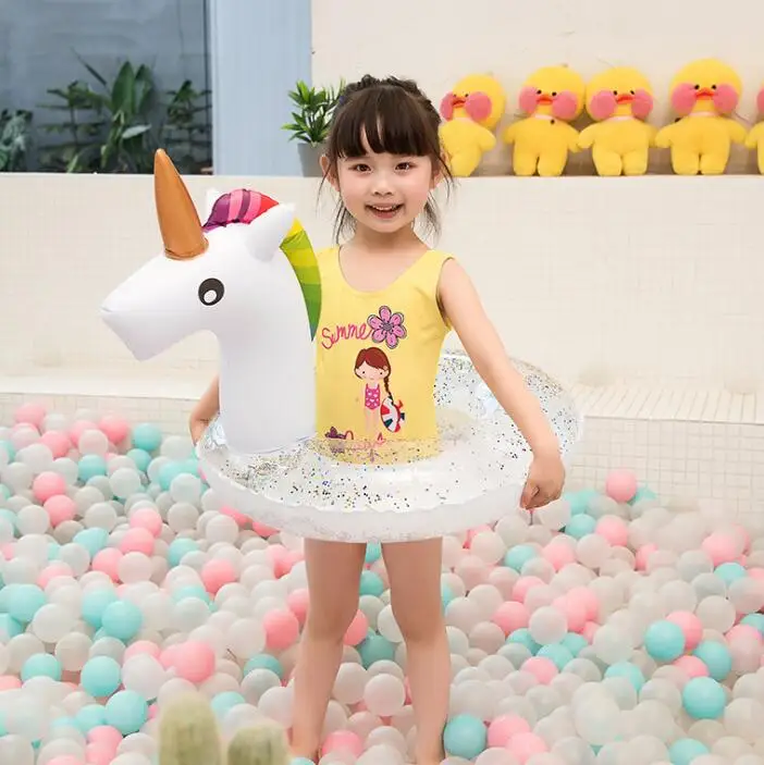 Factory Supplier Inflatable  Swim Ring  Baby Flamingo Float Beach Swimming Pool Toys