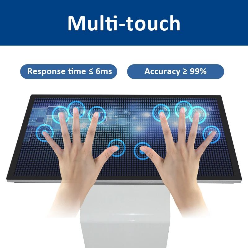 Wholesale Hot Sale 43 inch self service vertical touch screen kiosk lobby touch screen