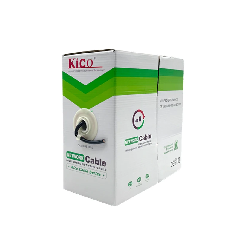 KICO Outdoor Cat6 SFTP Lan Cable PVC 4P Twisted Pair Telecommunication/cabling System 100M