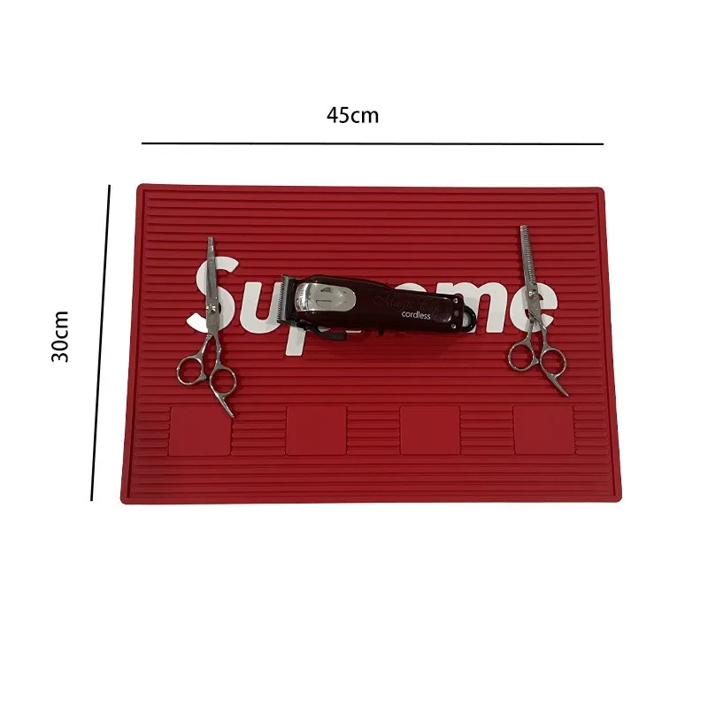 Hot Sale PVC Magnetic Barber Shop Work Station Pads Hair Beauty Salon Tools Mat Counter Mat