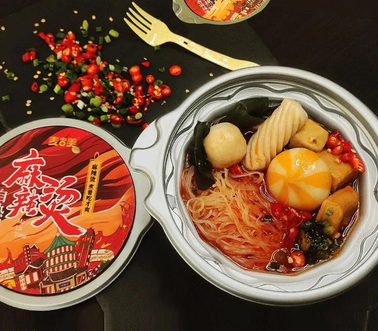 Reassuring Enchantimals Self Heating Chinese Instant Hot PotNon-Spicy Instant Noodles Hotpot Snacks OEM