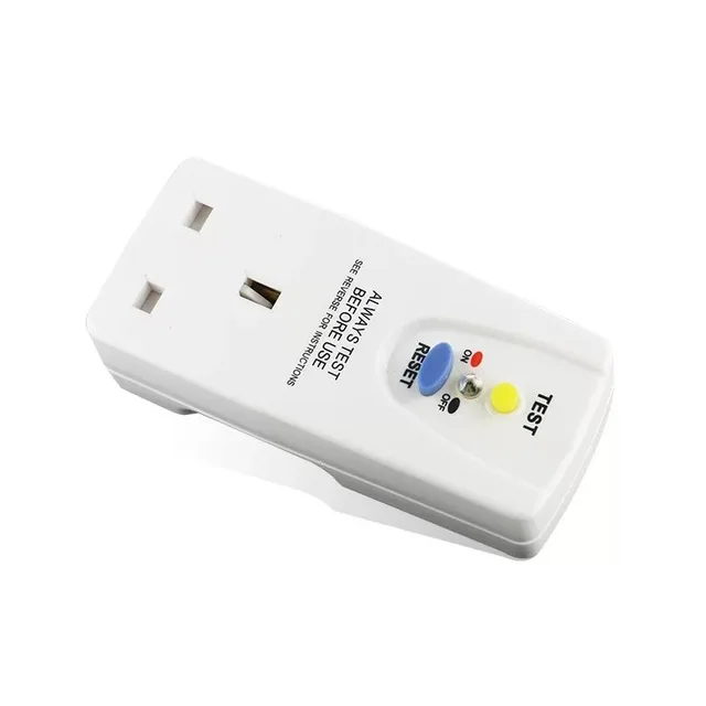 British UK type residual current device socket earth leakage circuit breaker RCCB/RCD