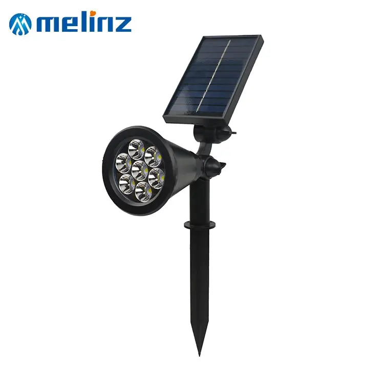 Wholesale Outdoor IP65 Waterproof Solar Landscape Spot Light ABS PS 8W RGB Garden Solar Spotlight