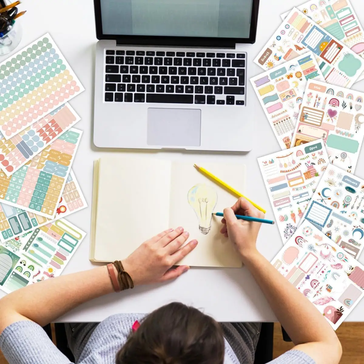 College Stickers And School Stickers for Student Planner Teacher Planner Stickers Essentials and Planner Accessories