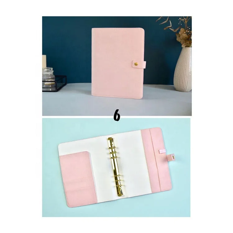 Custom Leather Manufacturer School Diary Notebook Budget Binder Sublimation Blanks Sketch Pads Planner Leather Binder Gift 0012