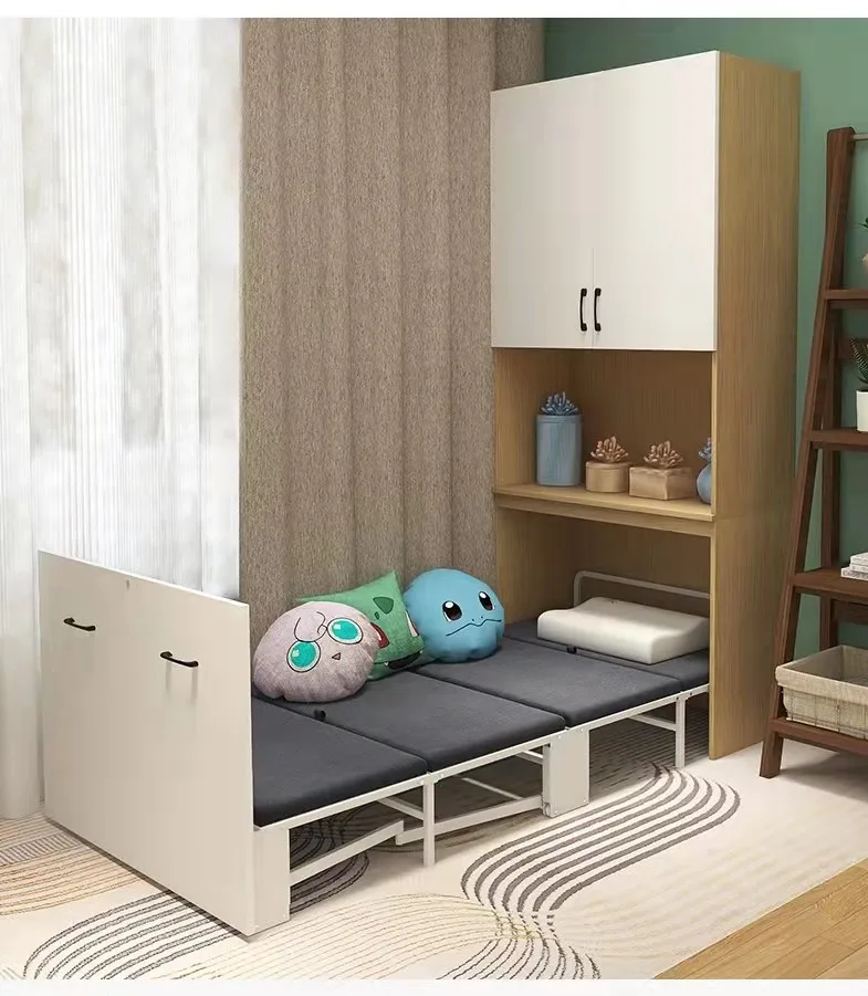 factory free design Modern Multifunction space saving wall bed horizontal murphy bed folding transformer bed