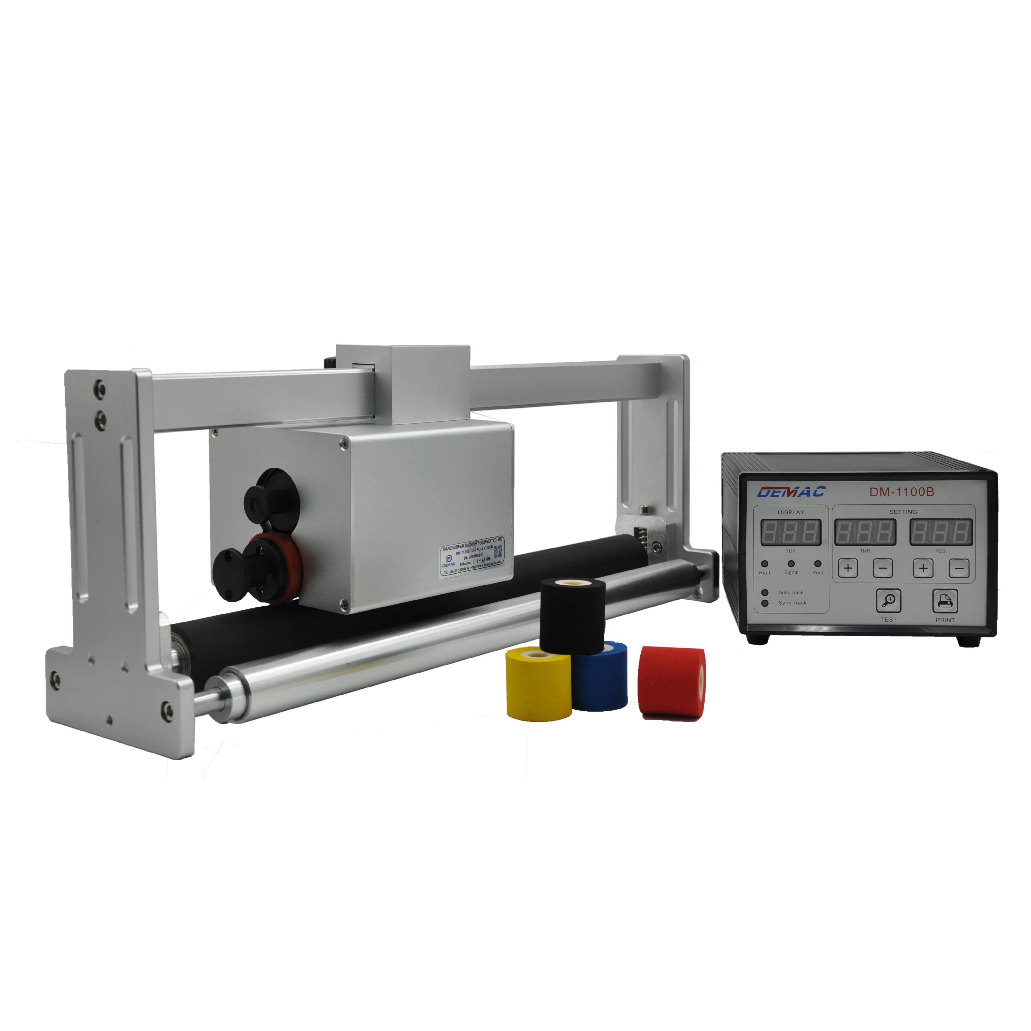 Hot ink roll coder DM-1100B Automatic ink roll date printer expiry dating machine