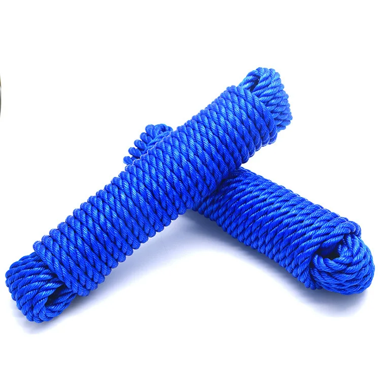 3mm --10mm  Polyethylene Colored PE twisted packing  plastic rope