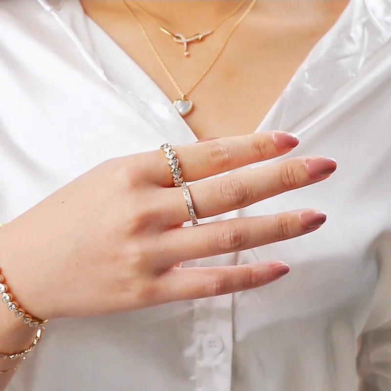 Milskye gold plated elegant heart bezel 14k gold vermeil 925 silver ring