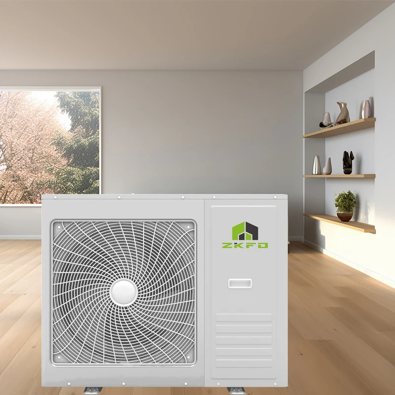 ZKFD R32 Wifi Control 10kw 17kw 21kw Dhw Heating Cooling Monoblock Air Source Evi Dc Inverter Air To Water Heat Pump Erp A+++