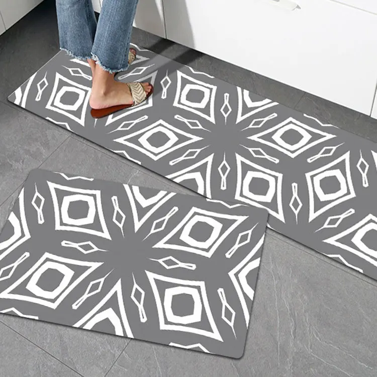 Non-slip Waterproof Mats And Rugs Kitchen Heavy Duty Pvc Cushioned Anti-fatigue Kitchen Rug For Home