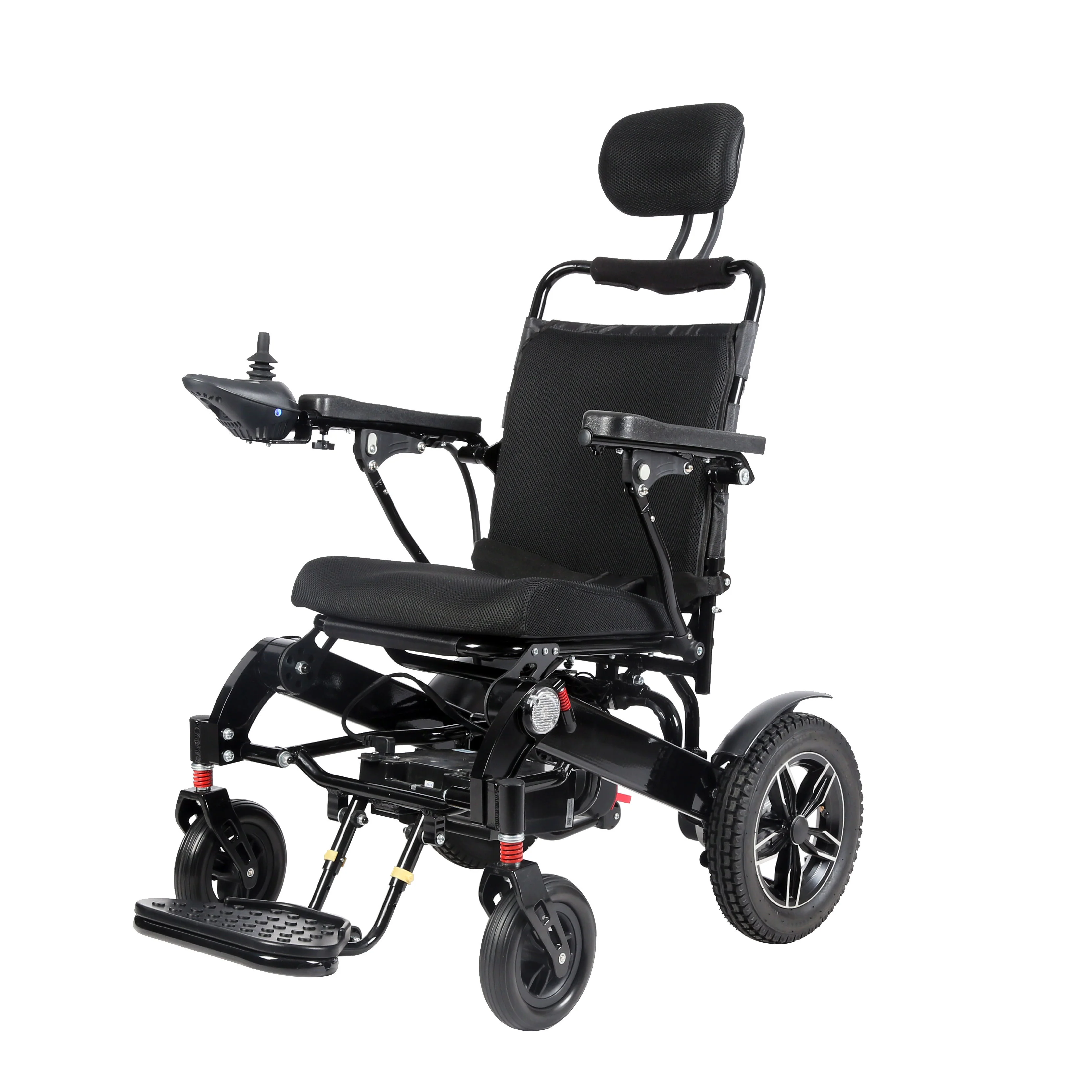 High Quality Backrest Commode Chair with 4 Wheels