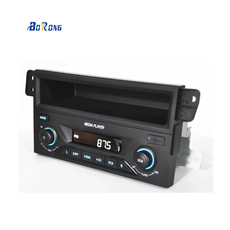 TOP Car FM Radio AUX Input Stereo Audio Radio MP3 Player 12V 24V