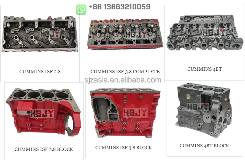 Foton ISF2.8 2.8L Complete Loaded Cylinder Head  for Foton Cummins 5271176 5271177 5271178
