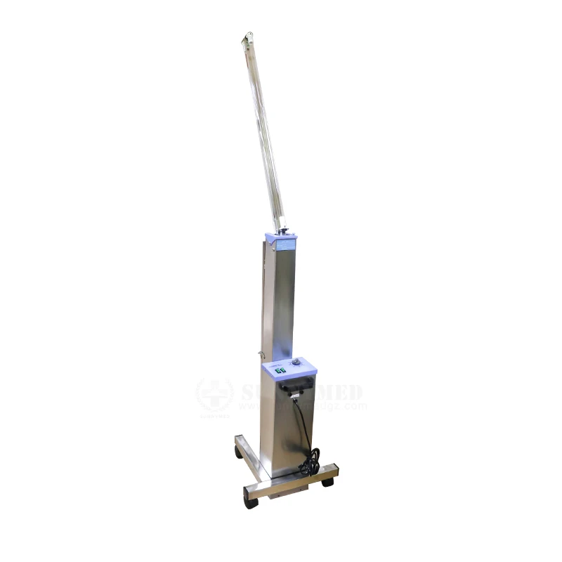 SY-T028 High Quality Pet shop or store or hospital Veterinary equipment Stainless steel Luxury2*30 4*30w uv lamp trolley