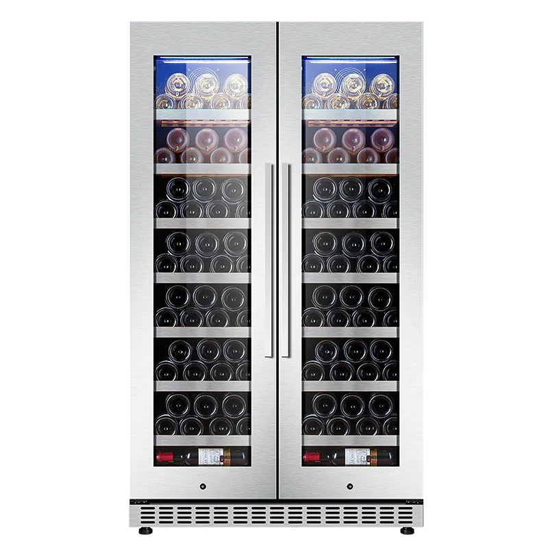 NUELEAD Hot Selling Wine And Beverage Refrigerator Lockable Luxury Beverage Refrigerator