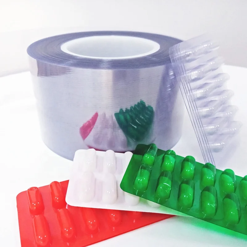 Pharmaceutical Factory Customized Transparent Color PVC/PVDC Film for Capsule and Tablet Packaging