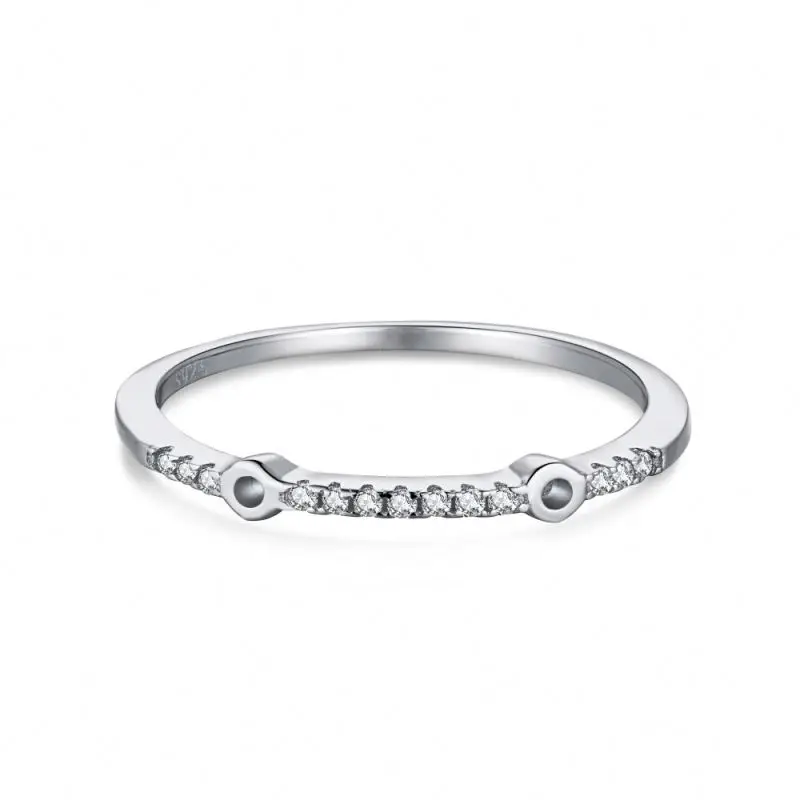 Wholesale Luxury 925 Silver Jewelry Eternity Rings for Women Love Lots Bulk Wedding Band Engagement Ring lot rings woman