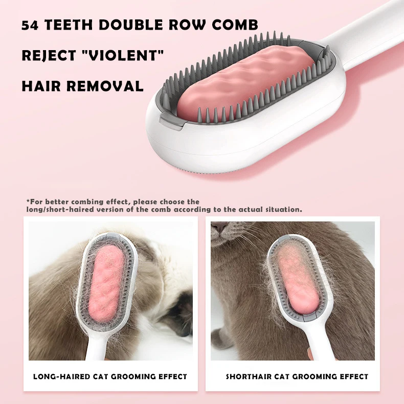 DIVTOP Self Cleaning Grooming Product Pet Comb Tool Long Short Haired Cat Dog Hair Grooming Pet Brush
