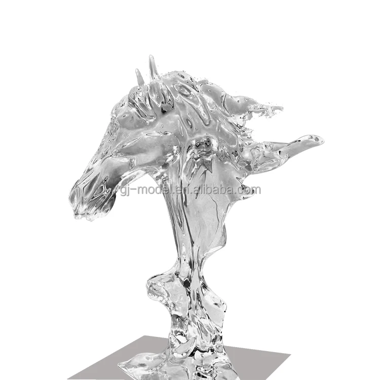 Horse SLA Transparent Model Animals Semi-transparent stl Three D Printed Rapid Prototype With Clear Resin 3D Printing Service