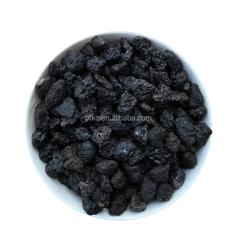 China Factory Landscape Decorative Rocks Tumbled Natural Basalt Lava Stone Volcanic Bonsai Stone Block for Outdoor Decor