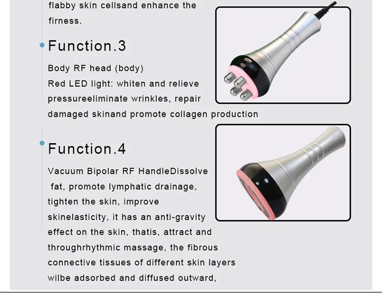 Portable 4-in-1 Slimming Device Rf Radiofrequency 40k Machine Skin Tightening Fat Removal rf Beauty Equipment For Home Use