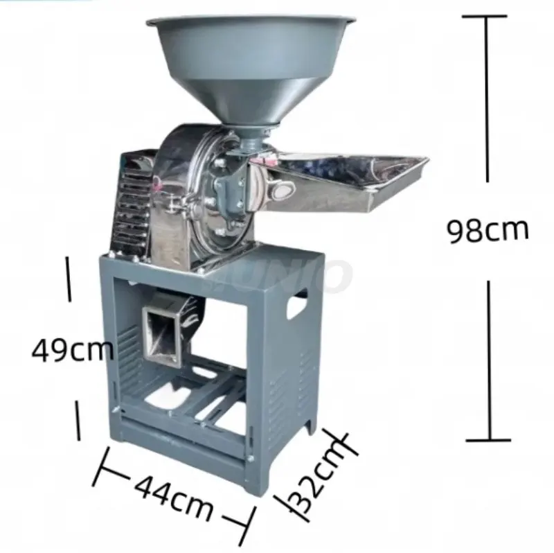 China Small Commercial Maize Rice Spice Powder Grinder Wheat Milling Machine Grain Flour Mill Machinery Corn Grinding Machine