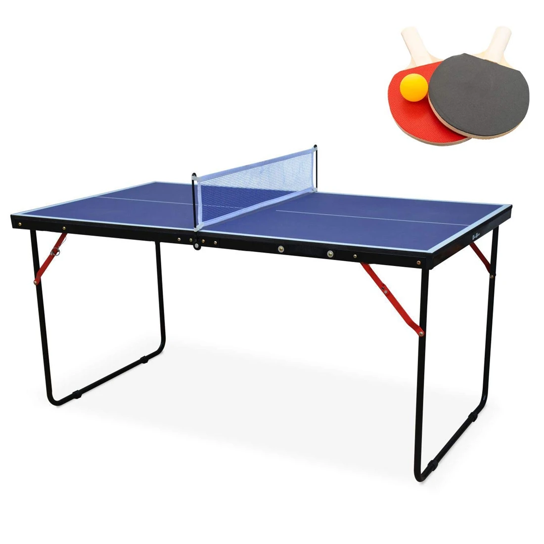 Mini Portable Indoor Table Tennis Table,  Small Size Folding PingPong Table MDF Cover