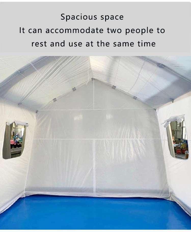 Tourism Inflatable Foldable Portable Double Layer Disaster Relief Camping Outdoor Tent