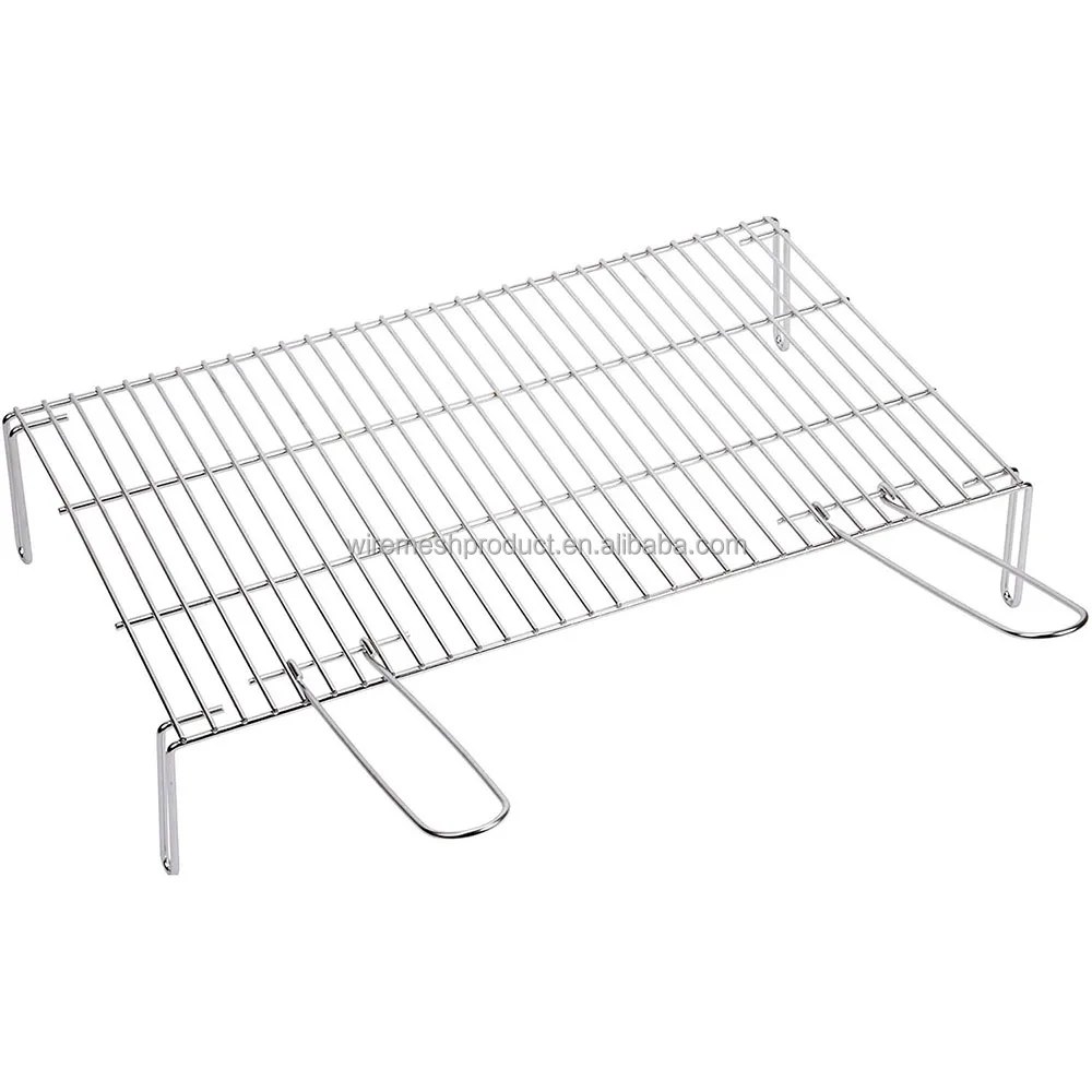 Metal Cooking Grates Round BBQ Wire Mesh Grill Net Non-stick and Heat Resistance Barbecue Mesh
