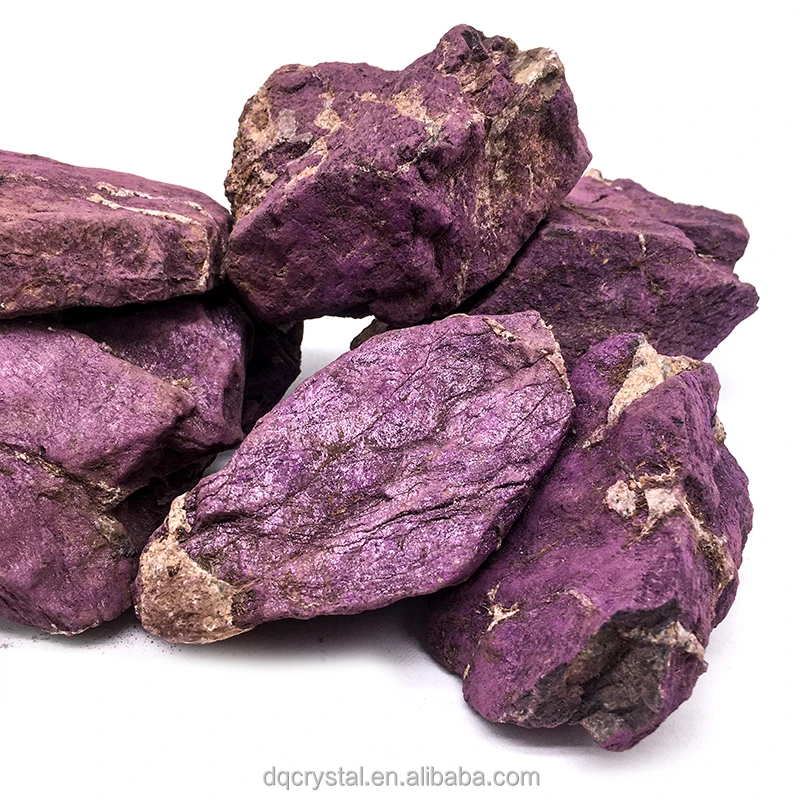 Factory Price  Natural Purpurite Stone Crystal Raw Rocks Natural Purple Purpurite Roug