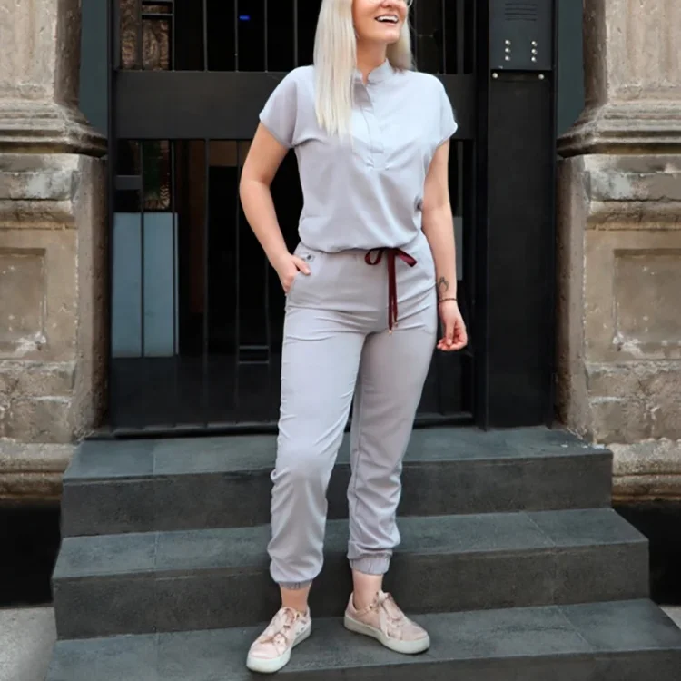 quality luxury fashion functional nurses scrubs medical uniform scrubs nursing scrubs short sleeve