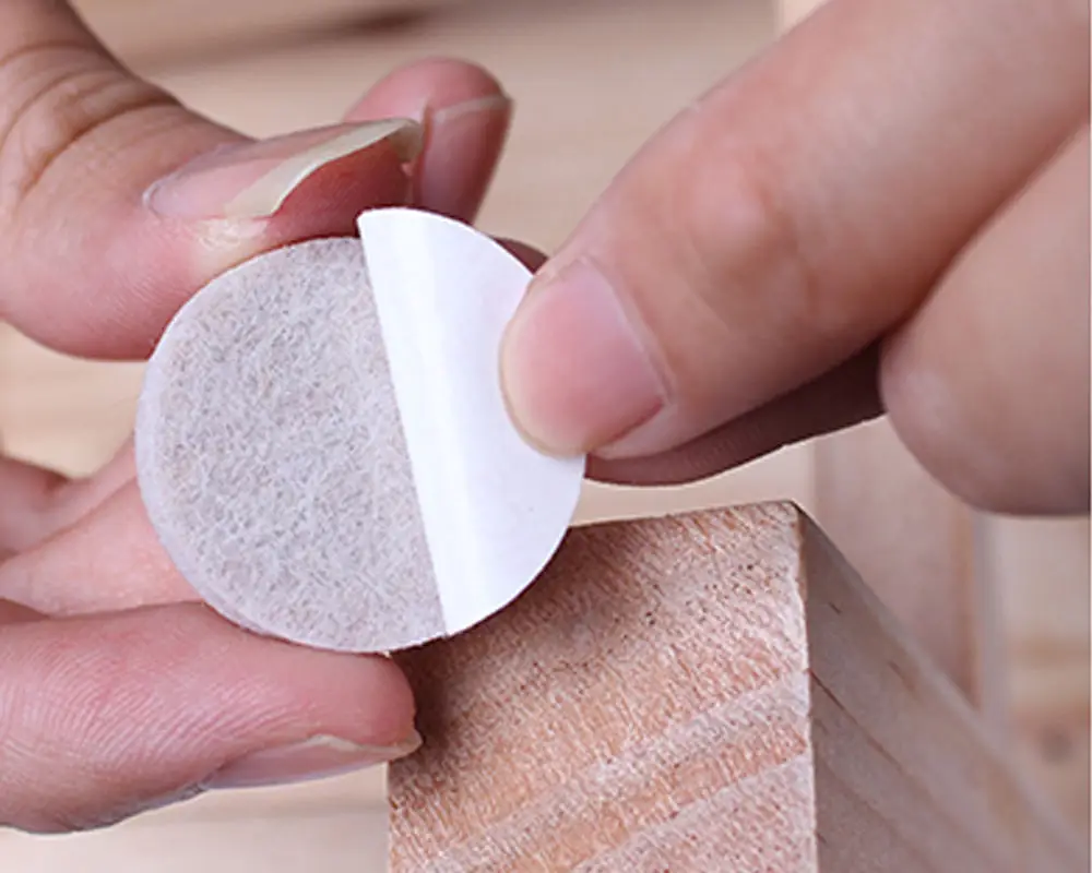 Hyderon Universal Self Adhesive Sticky Anti-Slip Floor Protector Furniture Feet Leg Felt Mat Rubber Pads For Chair Table