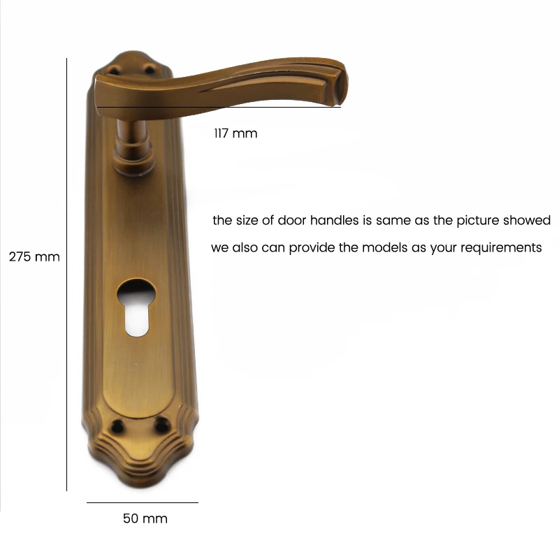 Antique Style Iron with Aluminum Alloy Door Handle