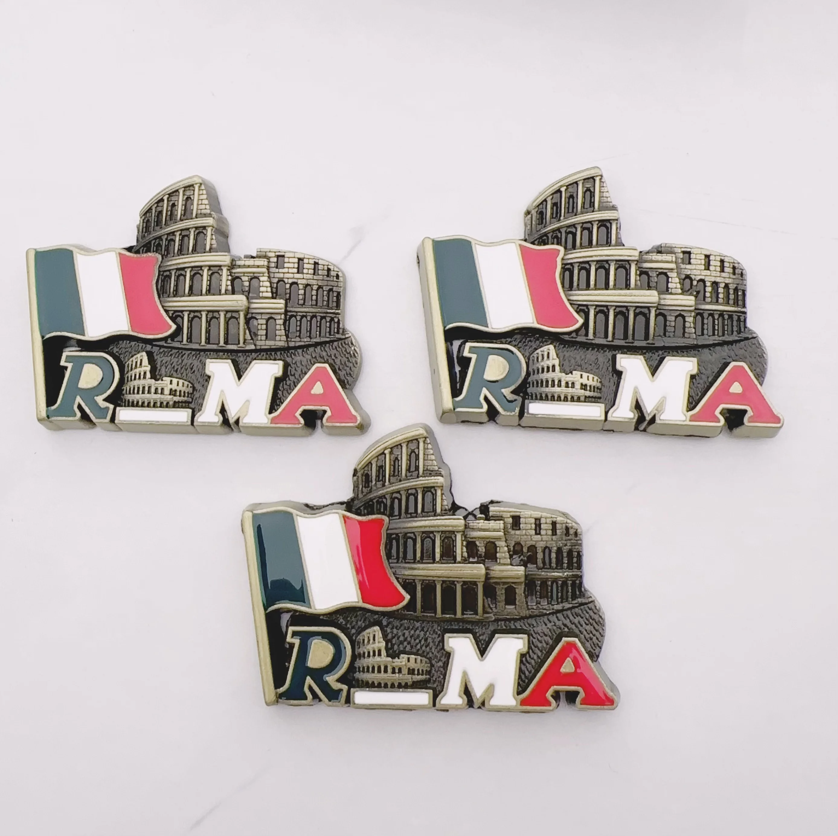 Custom Logo 3D Berlin Vietnam Shape Fridge Magnets Tourist Souvenir Metal Magnet Promotional Refrigerator Magnets Manufactured