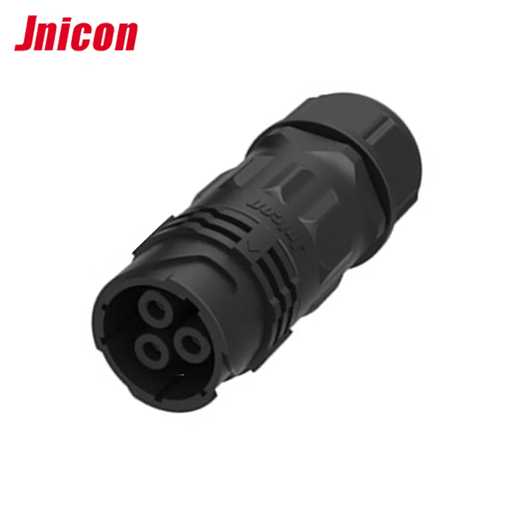 Jnicon 80A 600V plastic electrical socket plug 2 pin 3 pin IP67 waterproof female socket male connector