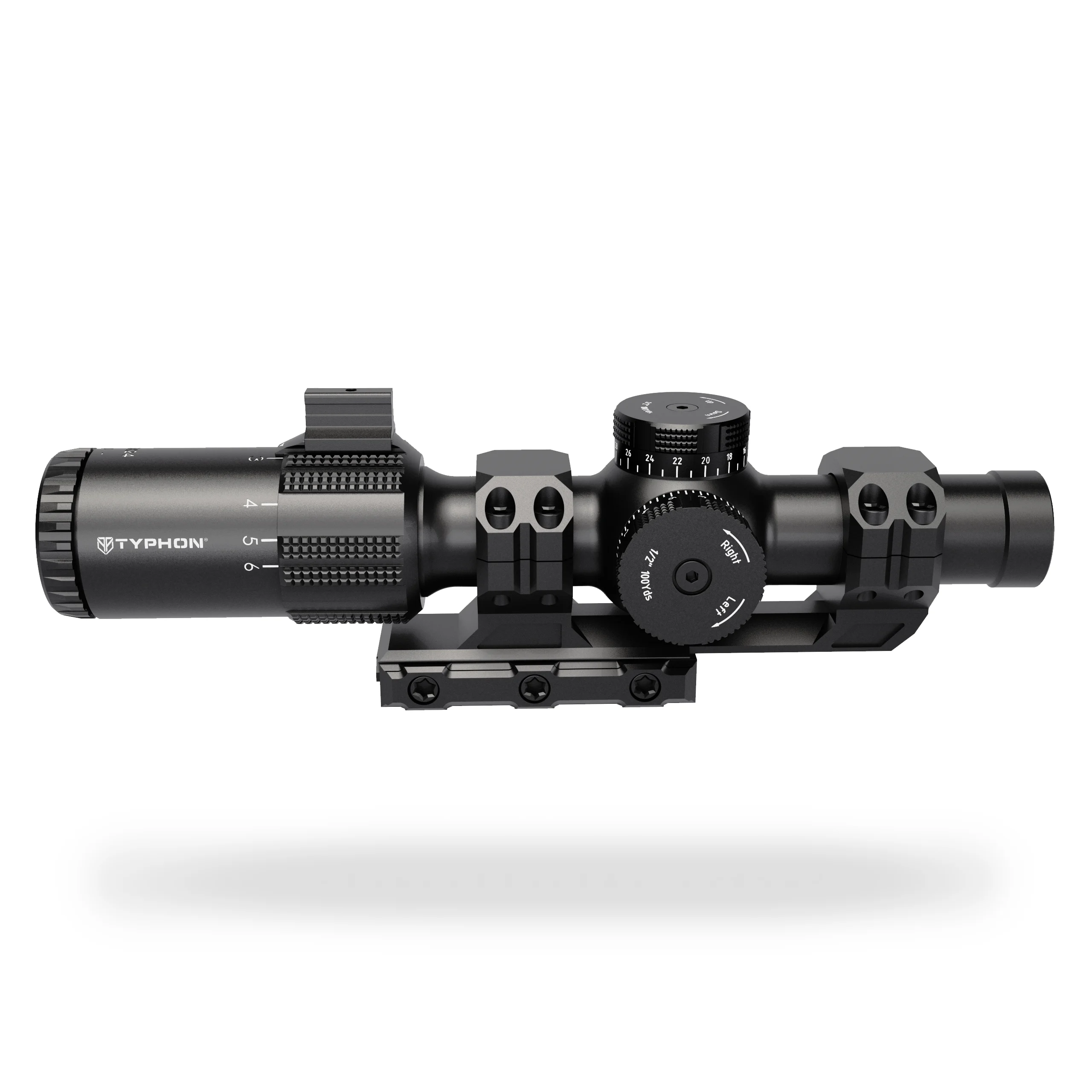 TYPHON 1-6x24IR FFP LPVO первая фокальная плоскость Красная Зеленая осветляющая сетка 30 мм трубчатый оптический прицел широкоугольный охотничий