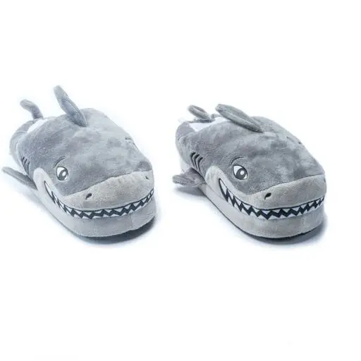 Super Comfy Plush USB Rechargeable Heated Shark Slippers for Men Women and Kids Electric Heating Slippers
