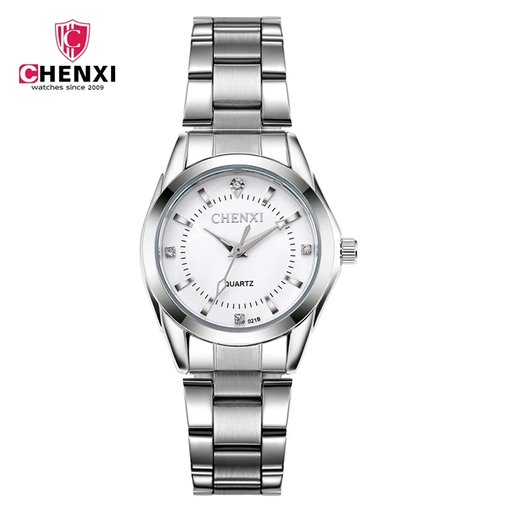 ChenXi CX-021B High Quality Stainless Steel Female Quartz Watches Ladies Fashion Girl Water Resistant Watch