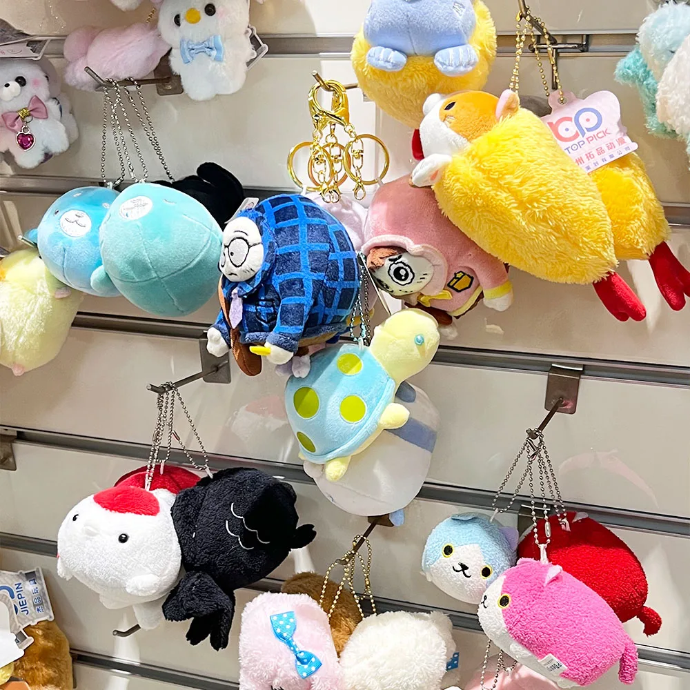 Factory wholesale 7-10cm Crane Machine Mini Plush Toy Vending Machine Doll claw Machine Plush stuffed Animal Toys With Keychains