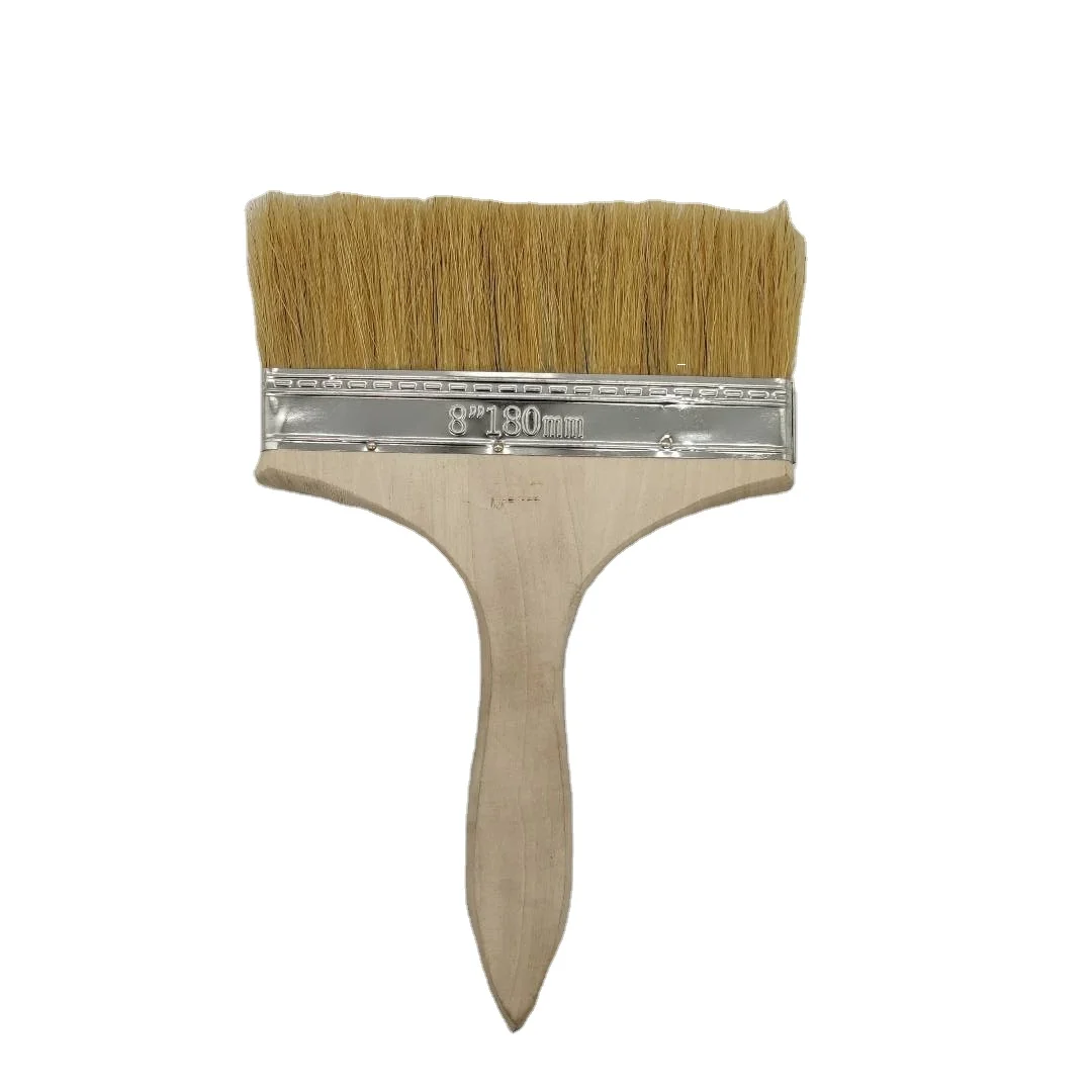 
Гарантия качества 8 дюймов чистая щетиная Деревянная Ручка Кисть для краски для продажи 