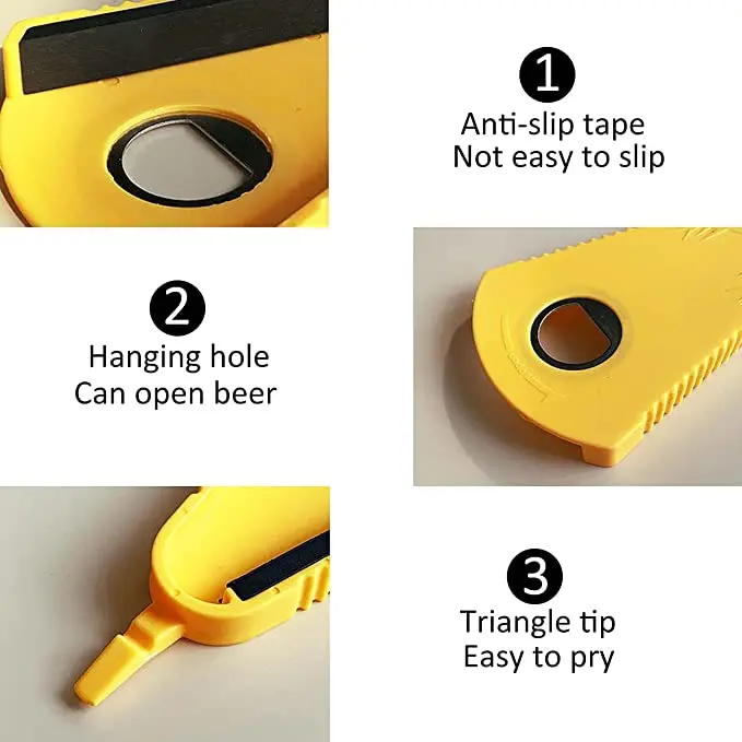 Household Multifunctional Bottle/ Can Opener Opens Any Size/Type of Lid Effortlessly Grip Jar Opener