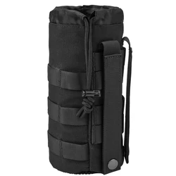 Tactical Military Drawstring Open Pouch Water Bottle for Motorcycle Scooter and Travel